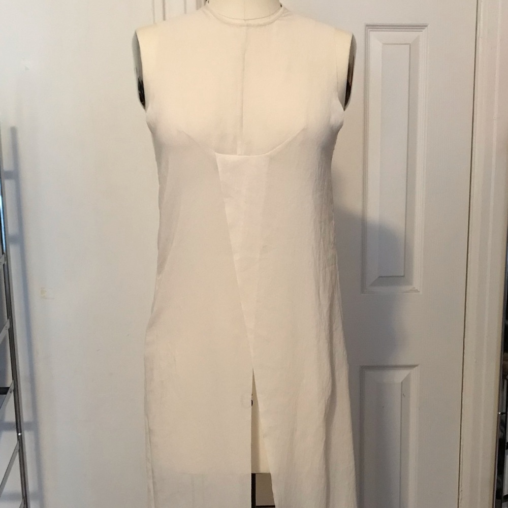 H&M Sheer Long Tunic w Raw Edge
